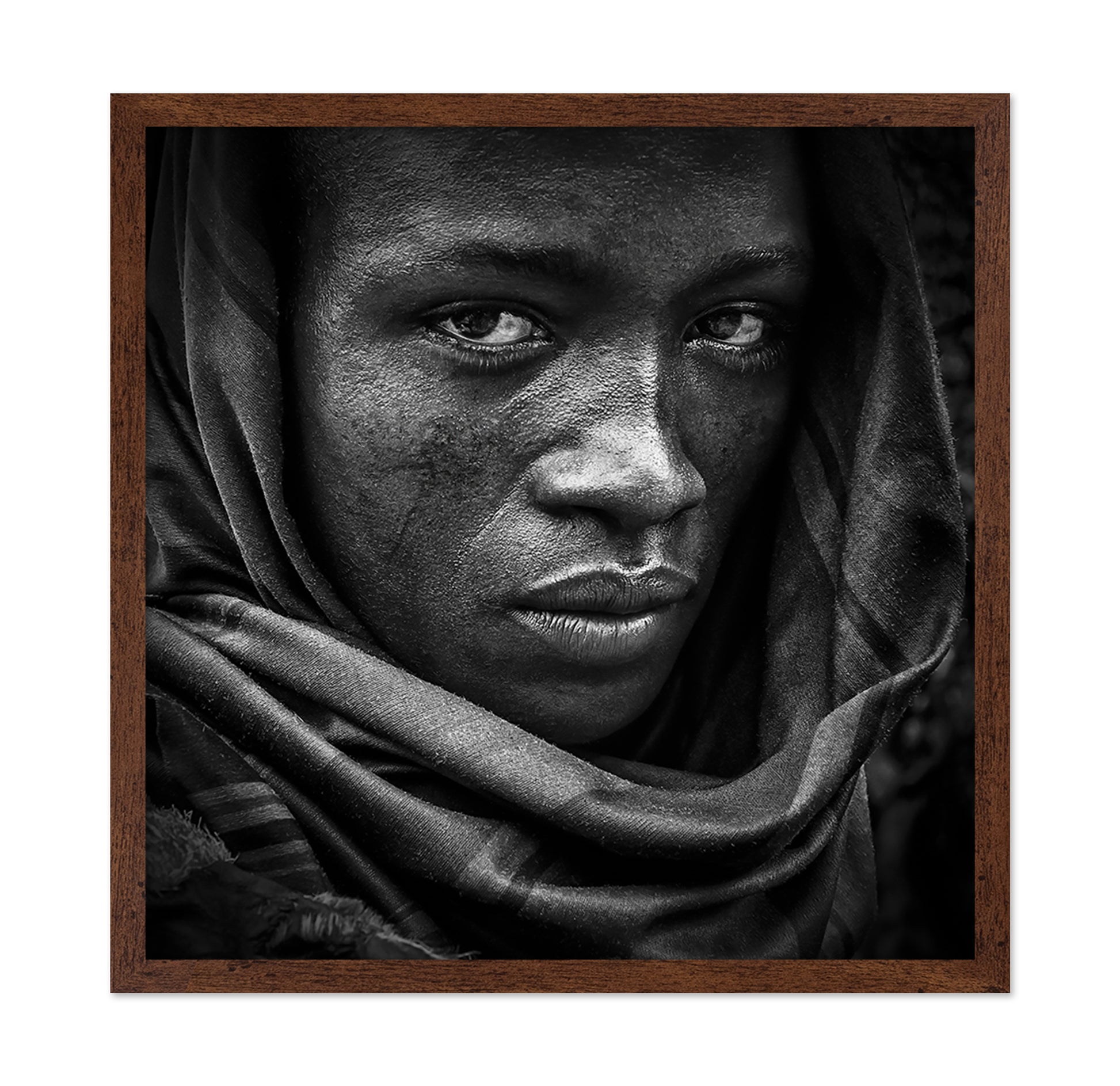 Veiled Woman Face