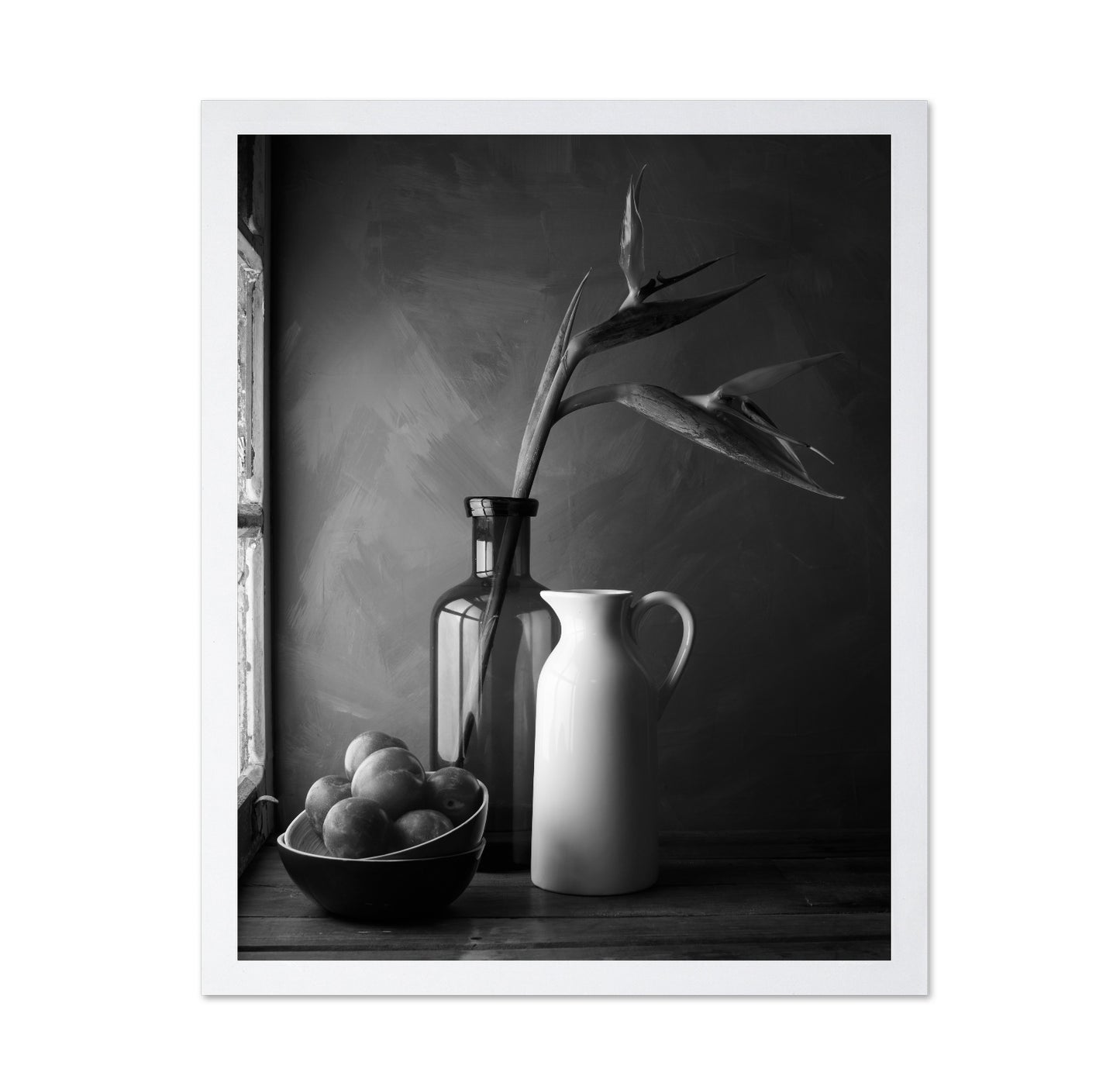 Plums and Jars Still Life
