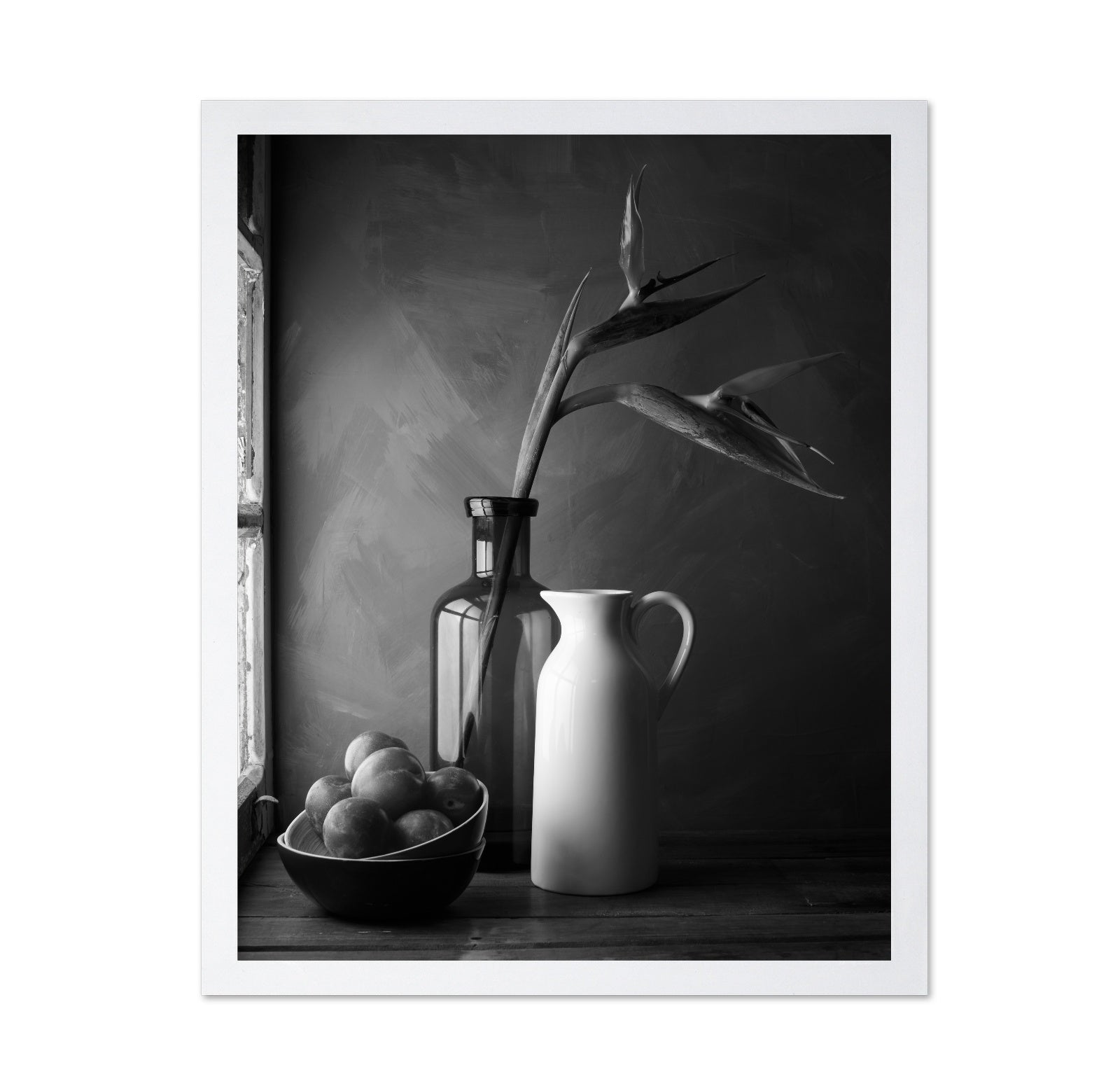 Plums and Jars Still Life