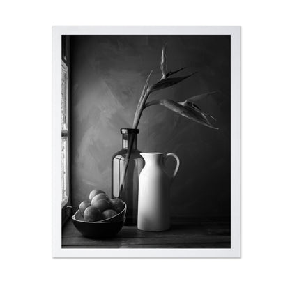 Plums and Jars Still Life
