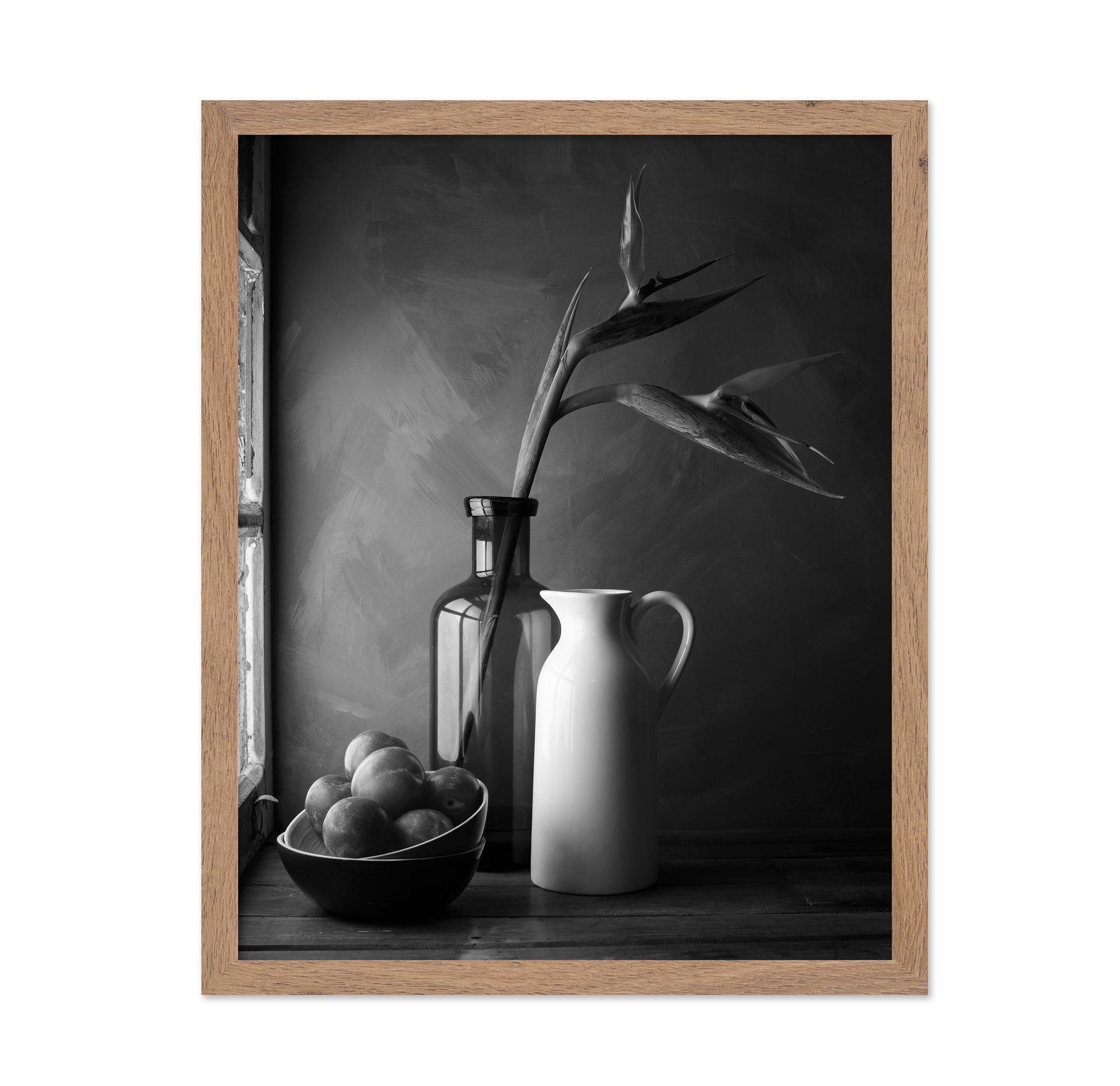 Plums and Jars Still Life