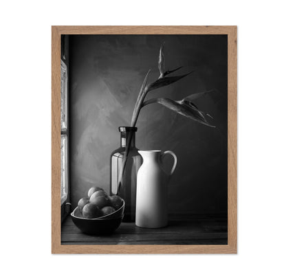 Plums and Jars Still Life