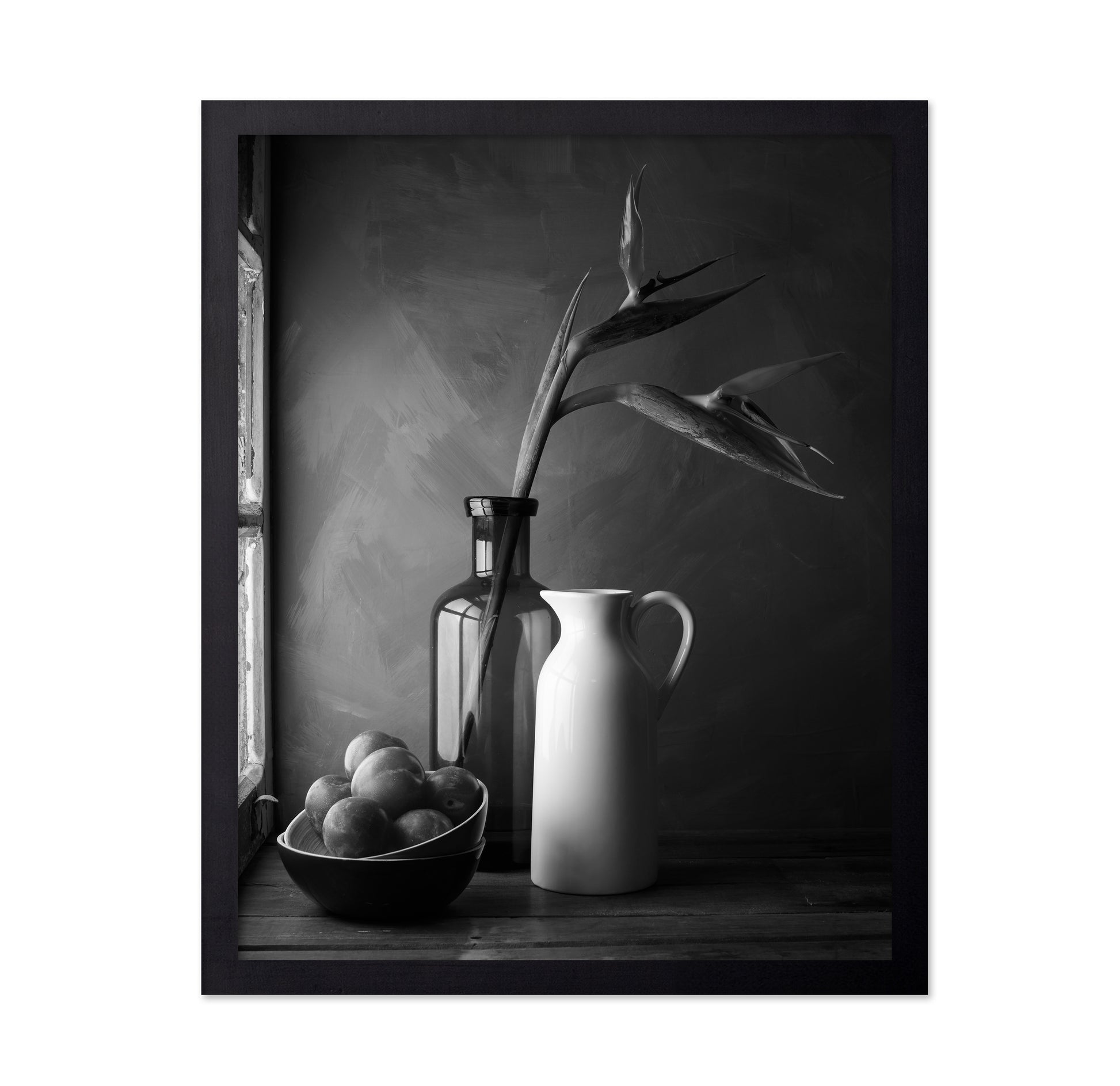Plums and Jars Still Life