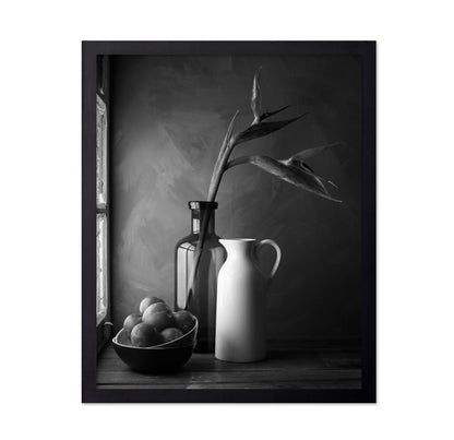 Plums and Jars Still Life