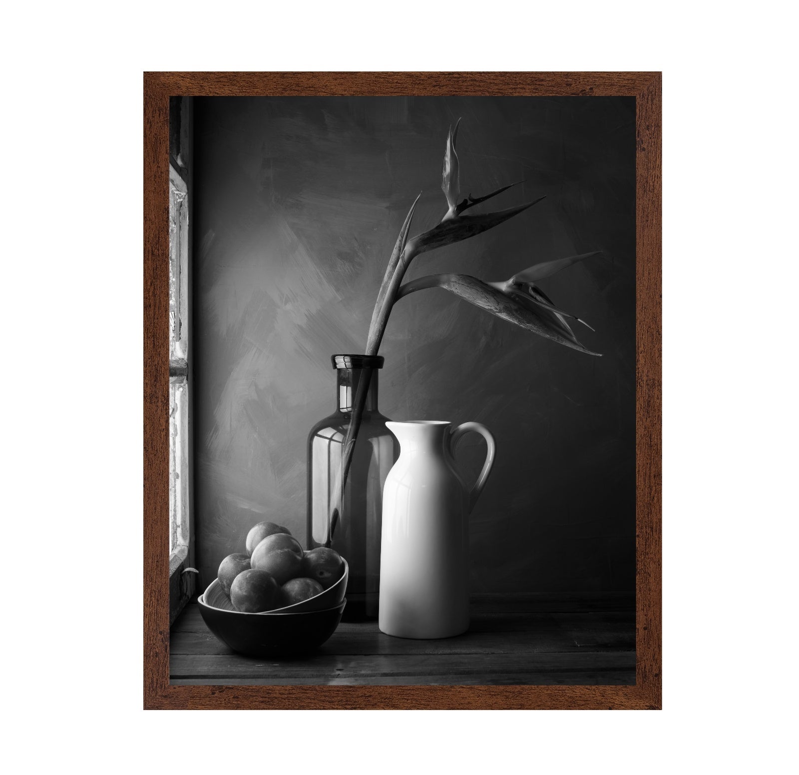 Plums and Jars Still Life