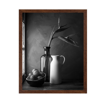 Plums and Jars Still Life