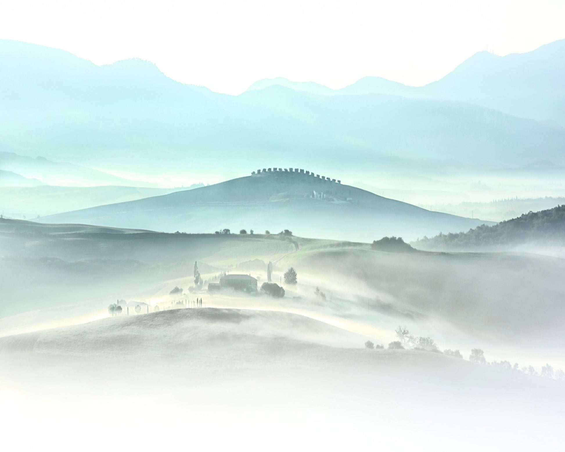 Morning Mountains of Tuscany