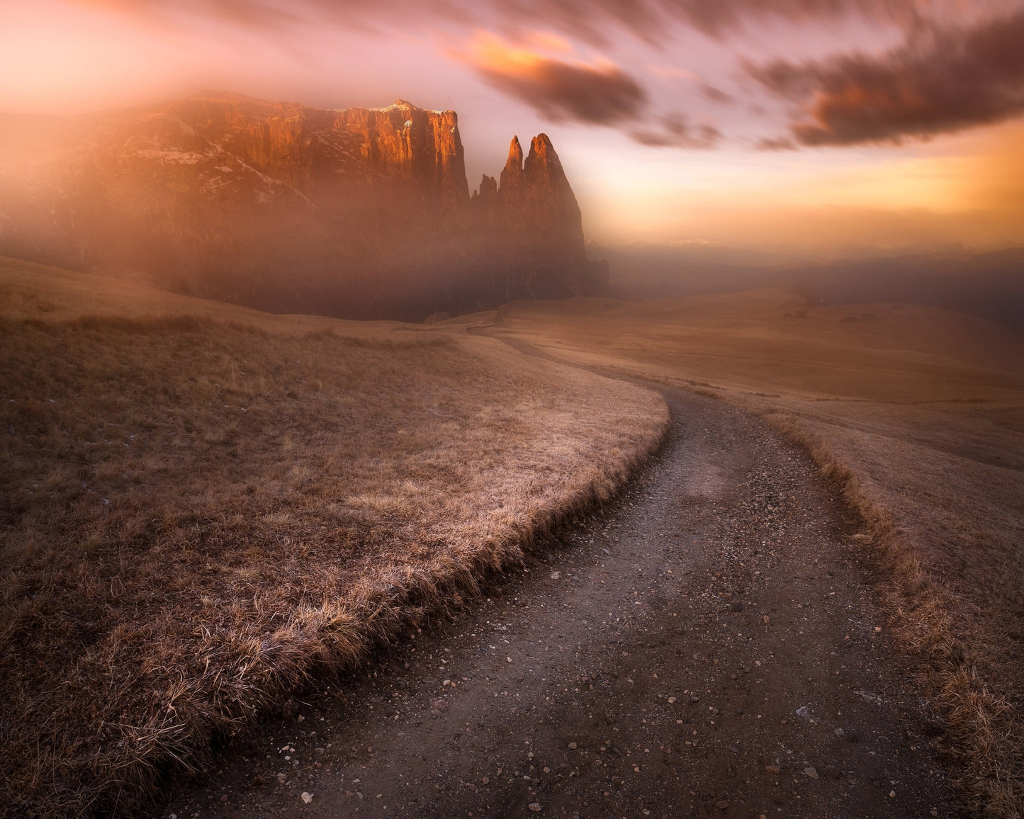 Misty Morning in the Dolomites