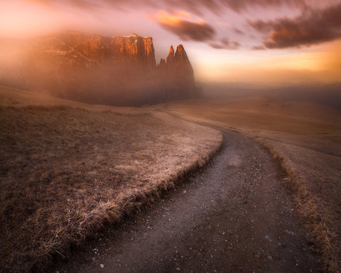 Misty Morning in the Dolomites