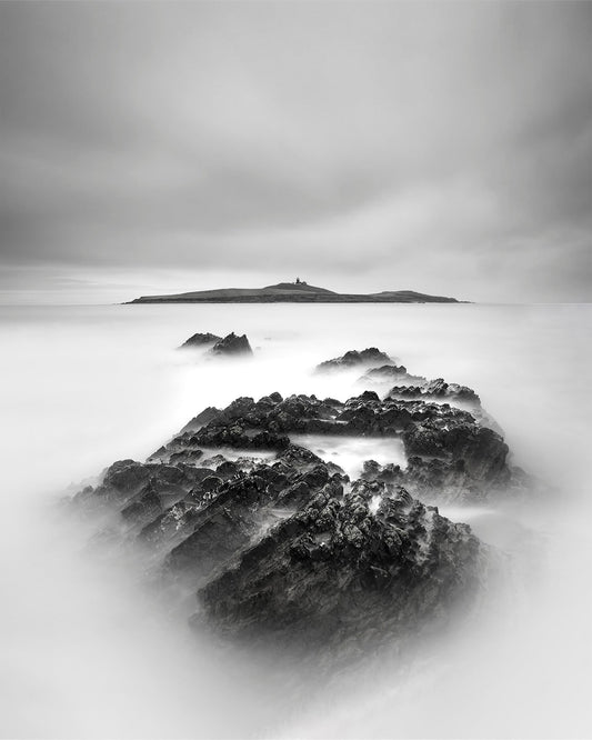 Rocks in White Mist