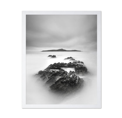Rocks in White Mist