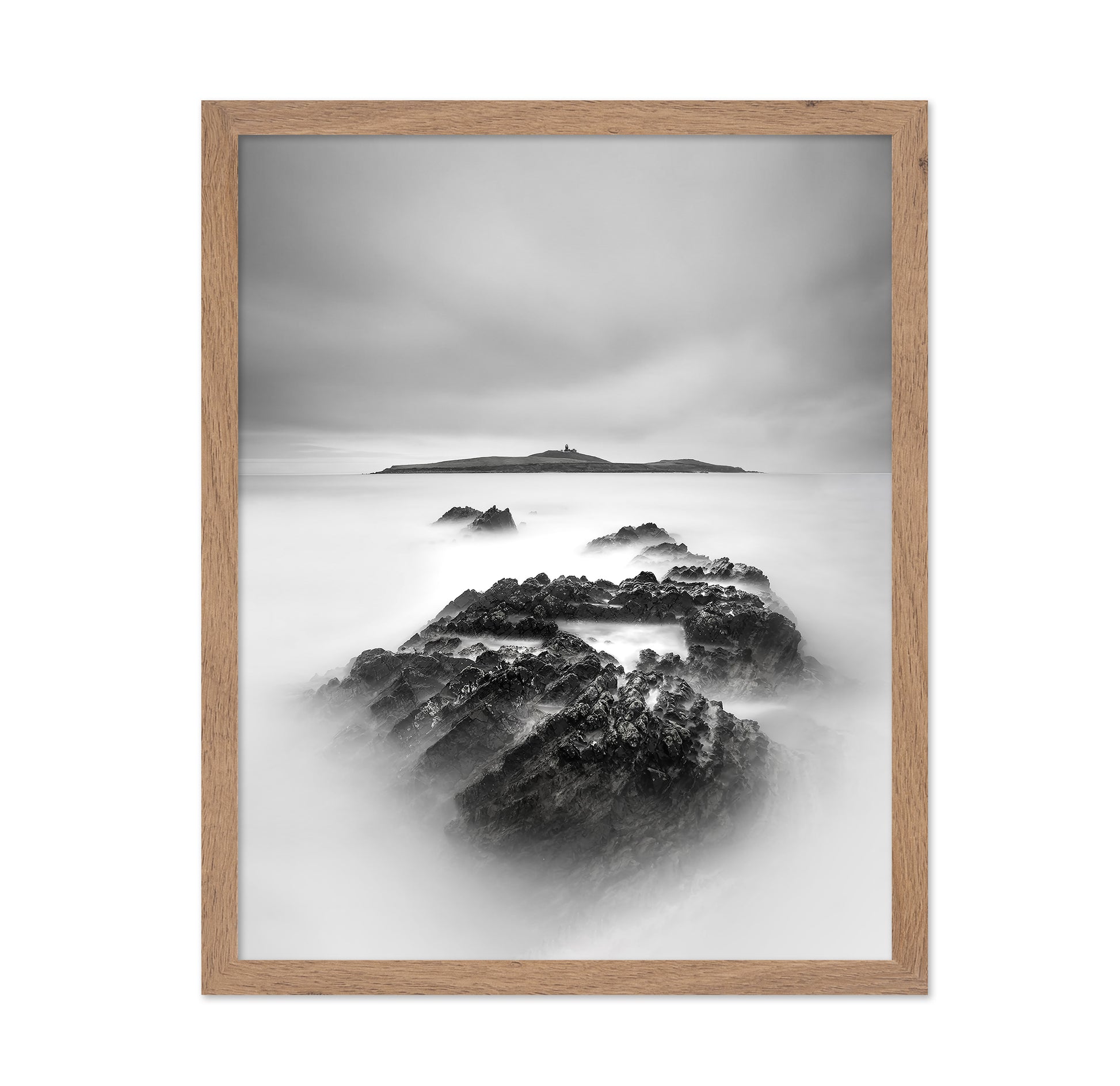 Rocks in White Mist