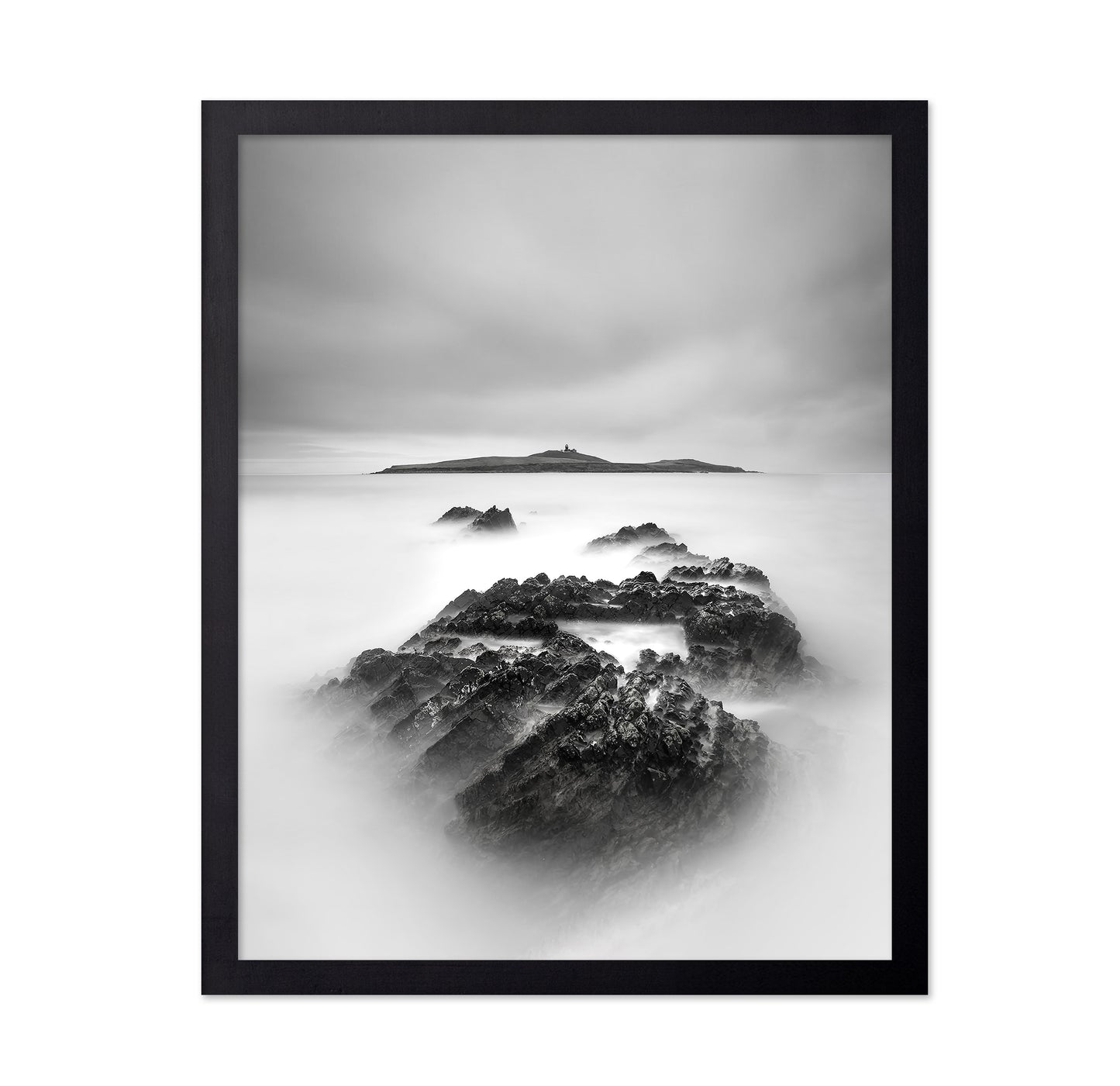 Rocks in White Mist