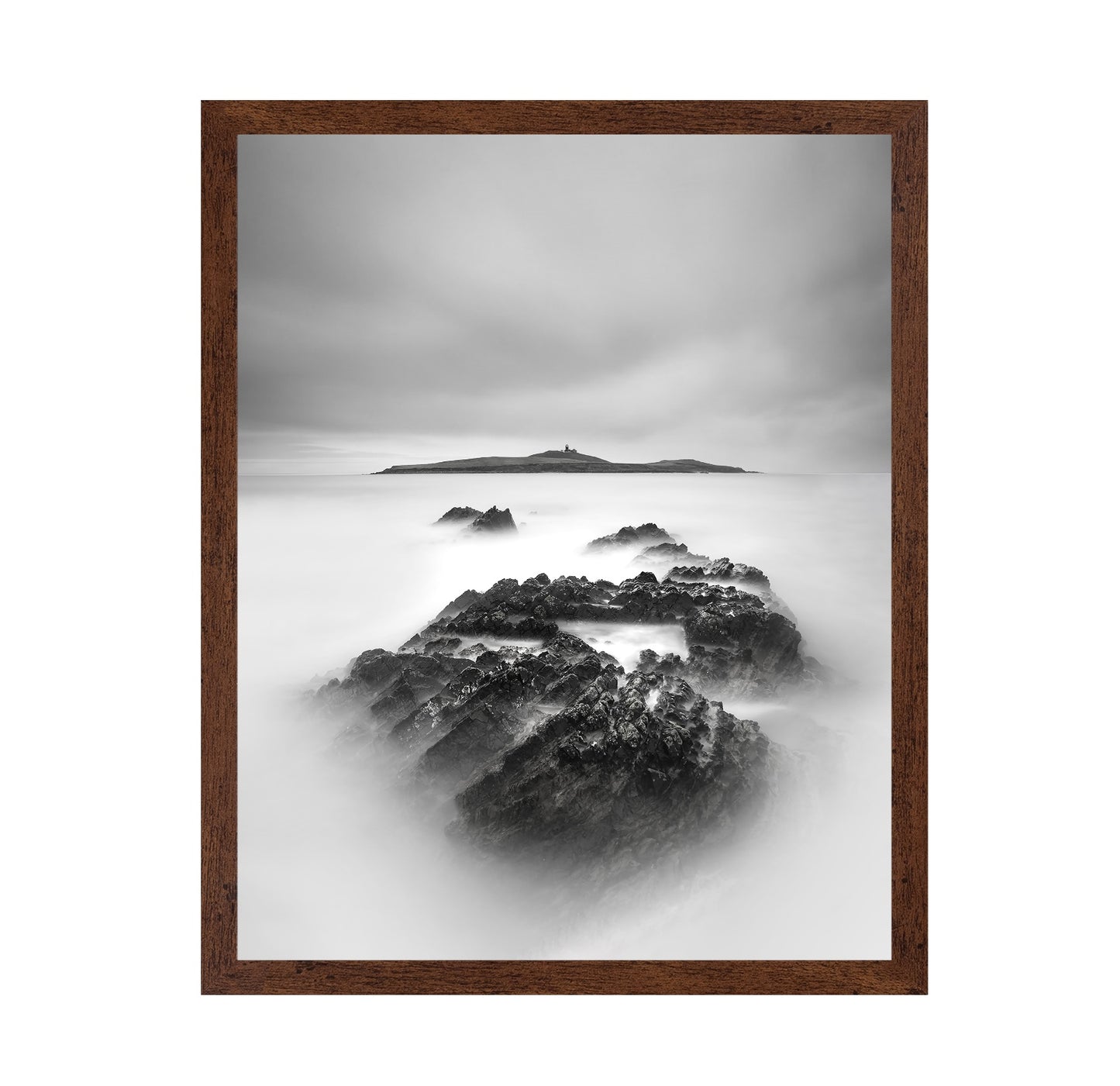 Rocks in White Mist