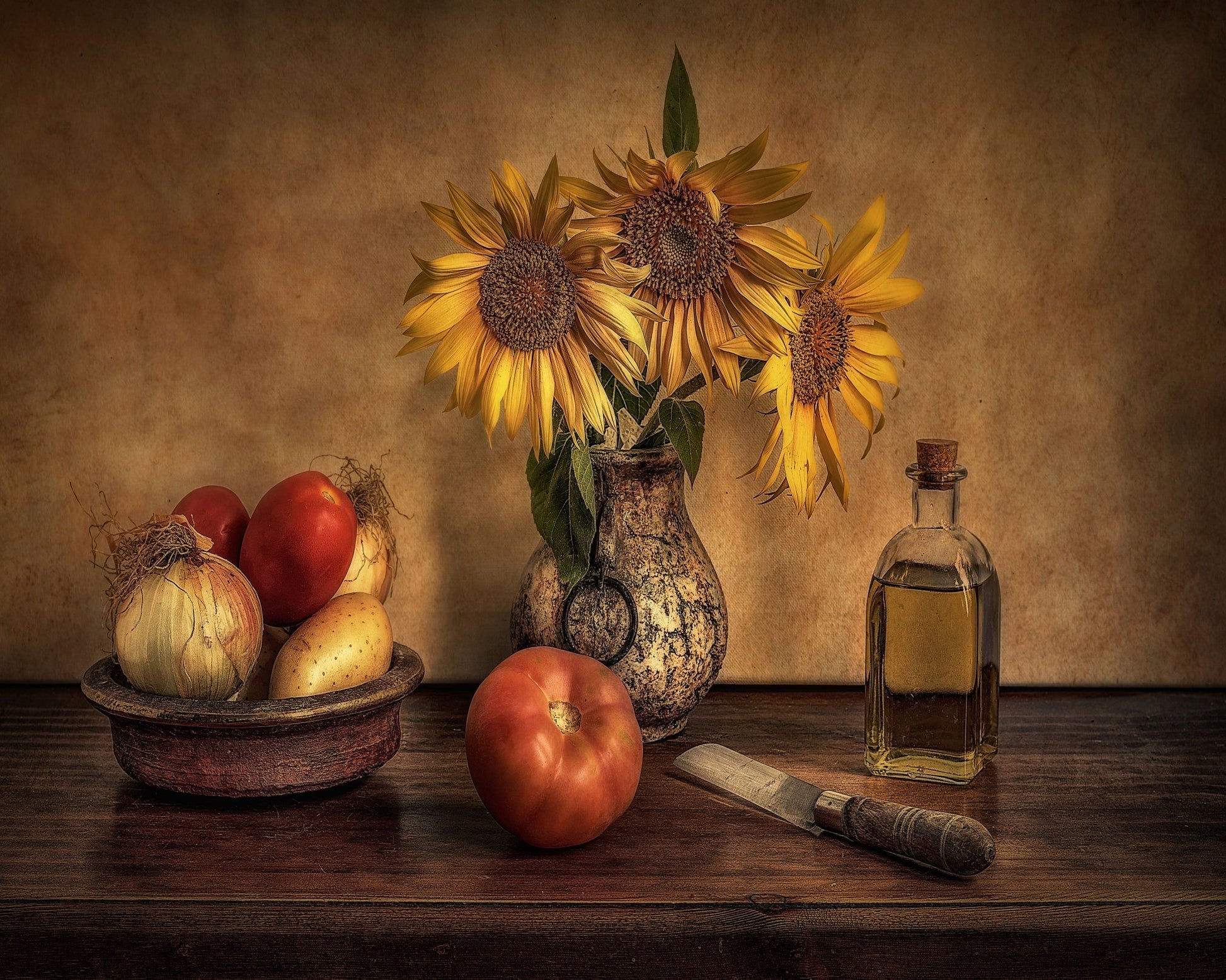 Sunflowers in the Kitchen
