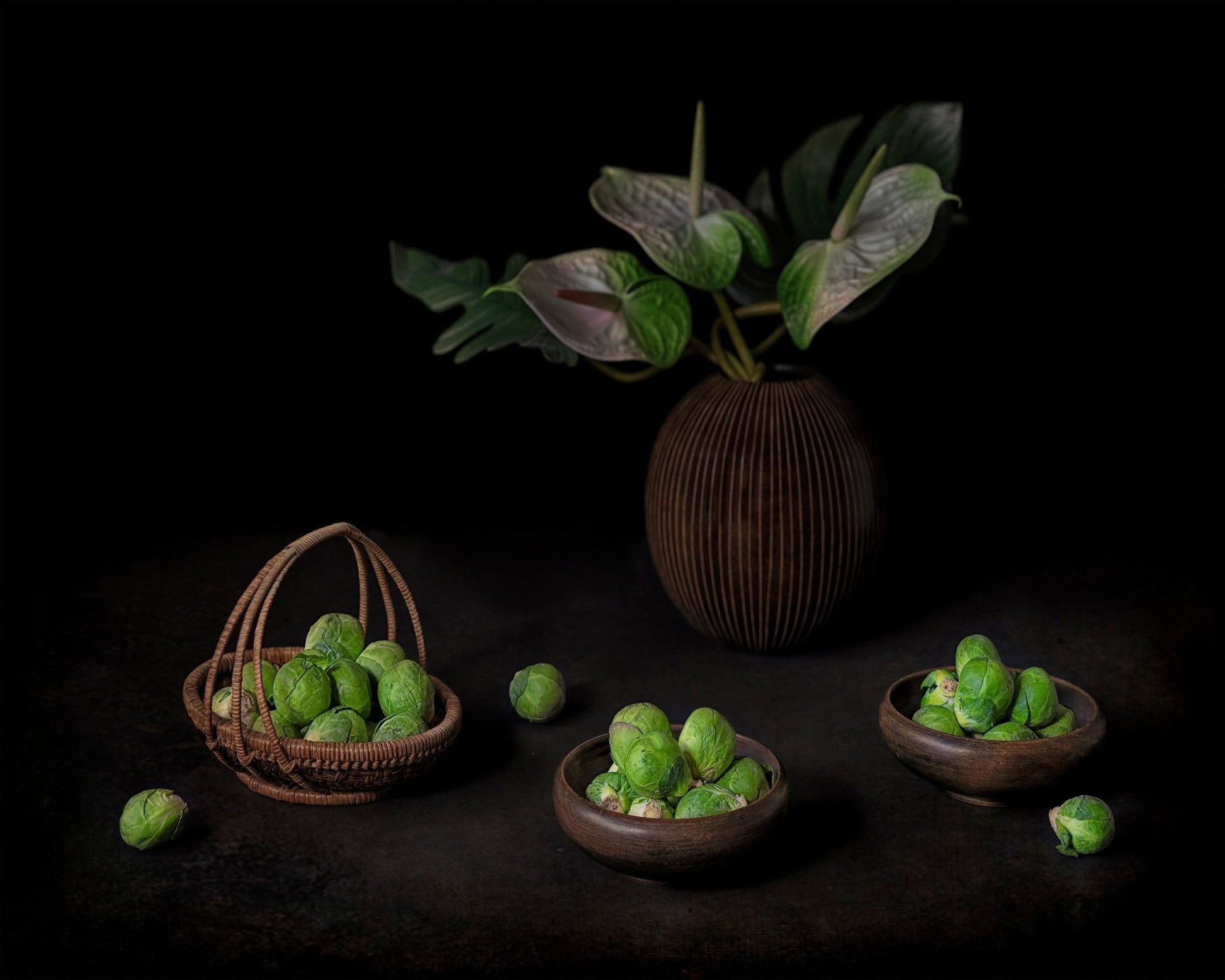 Still Life With Brussel Sprouts