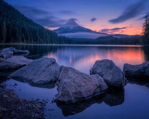 Twilight at Trillium Lake
