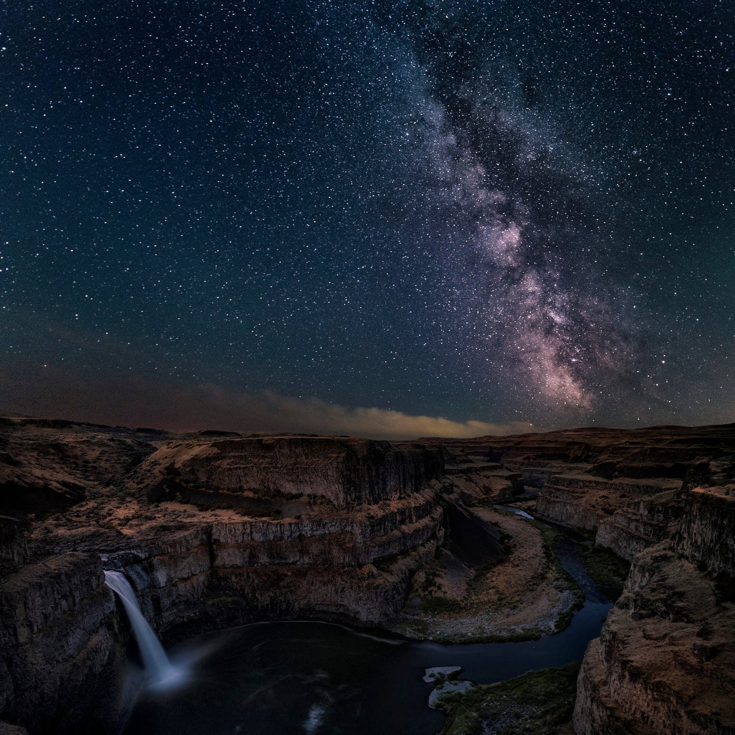 Milky Way Over Palouse Falls