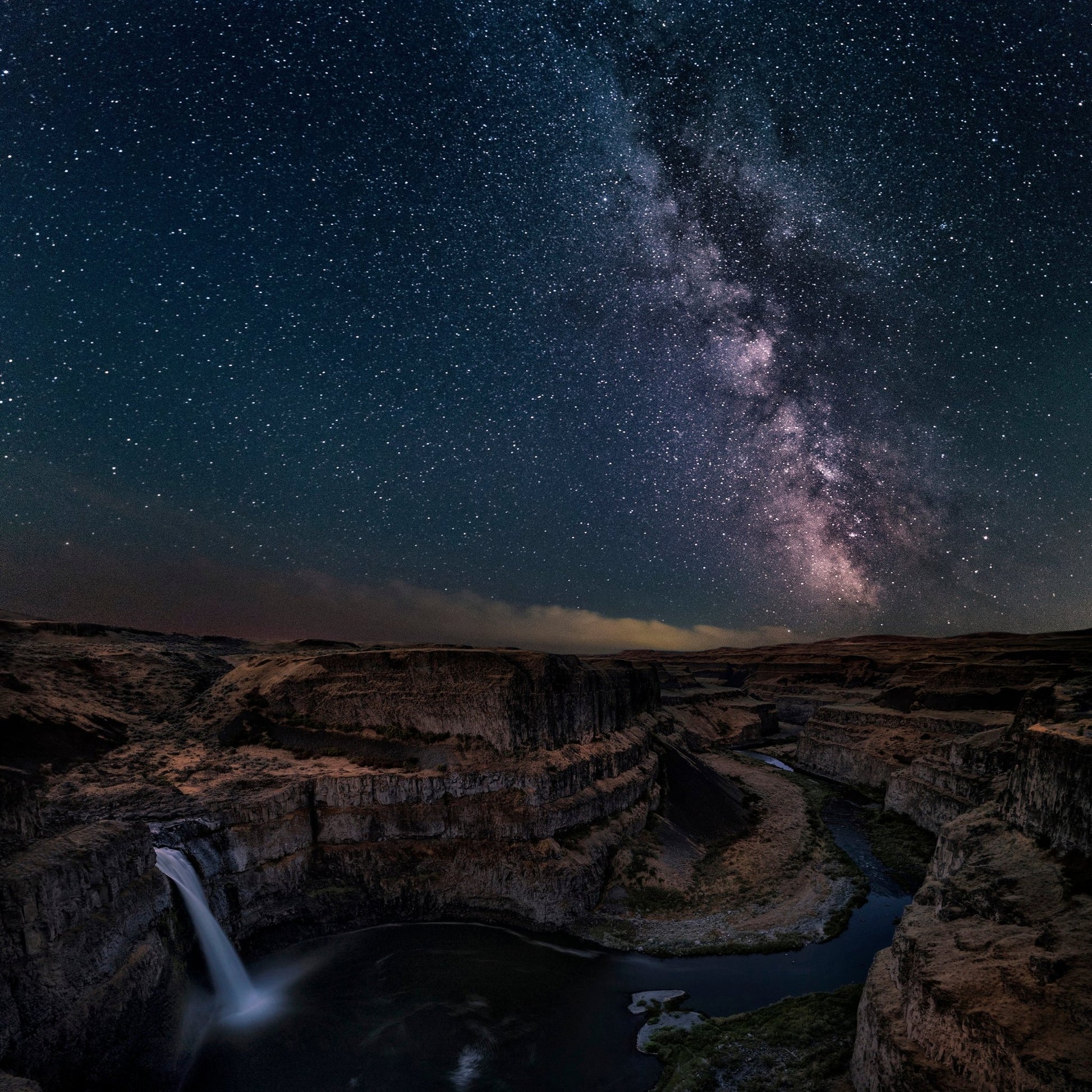 Milky Way Over Palouse Falls
