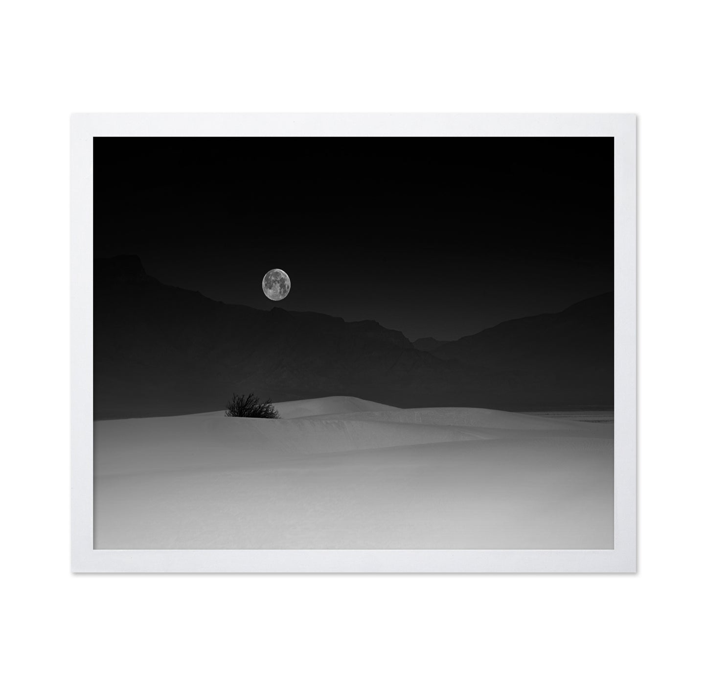 Full Moon Over White Sands