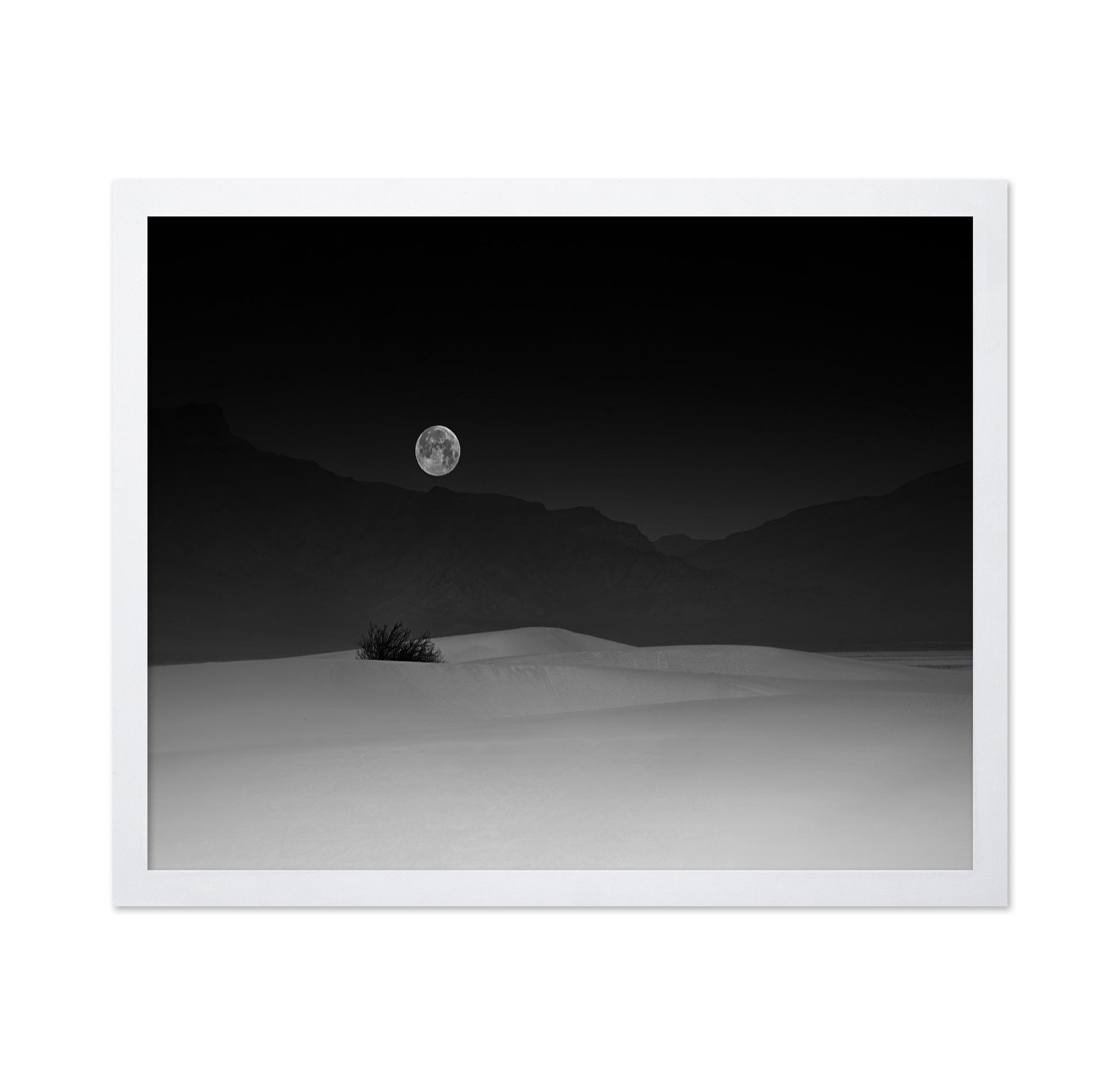 Full Moon Over White Sands