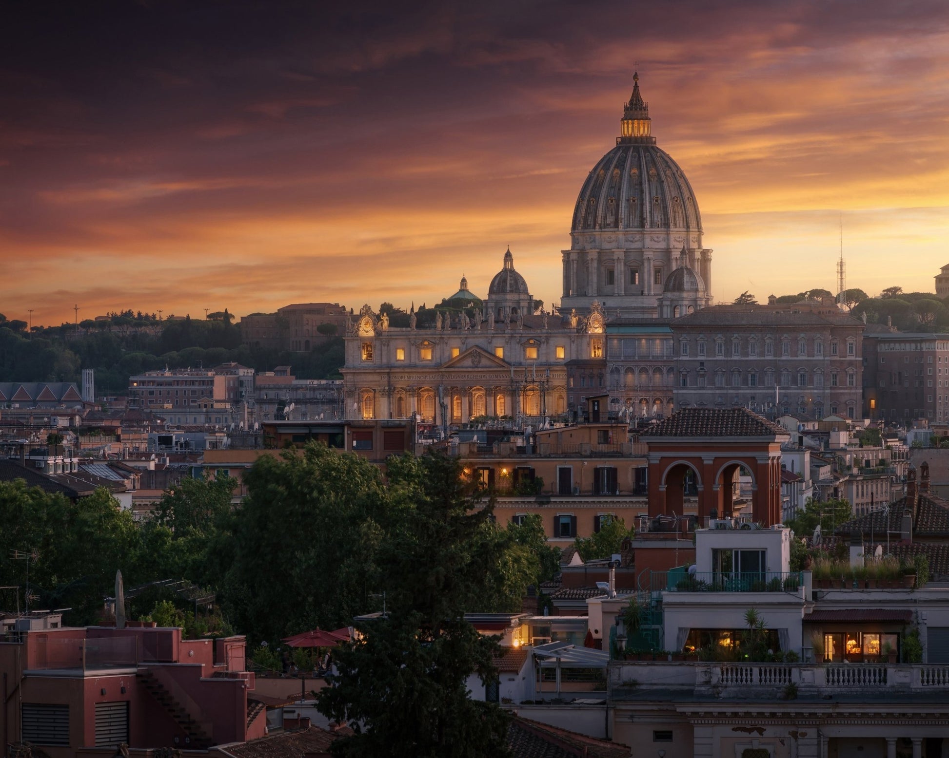 Vatican Sunset