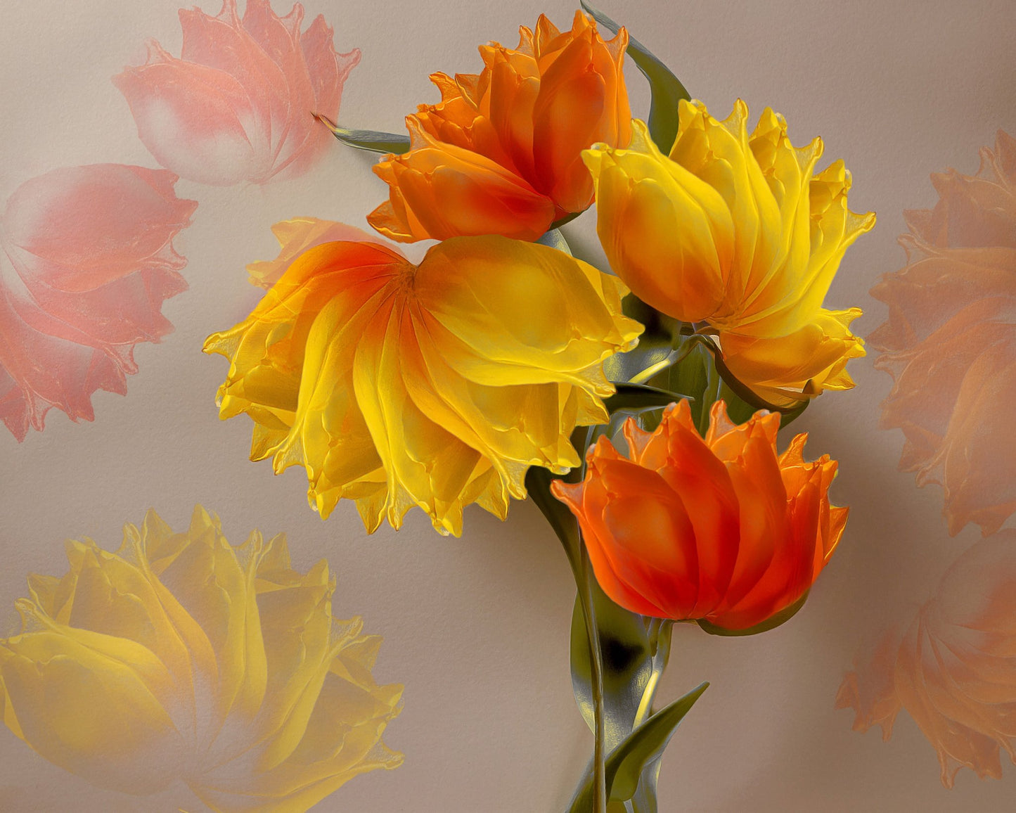 Four Tulips