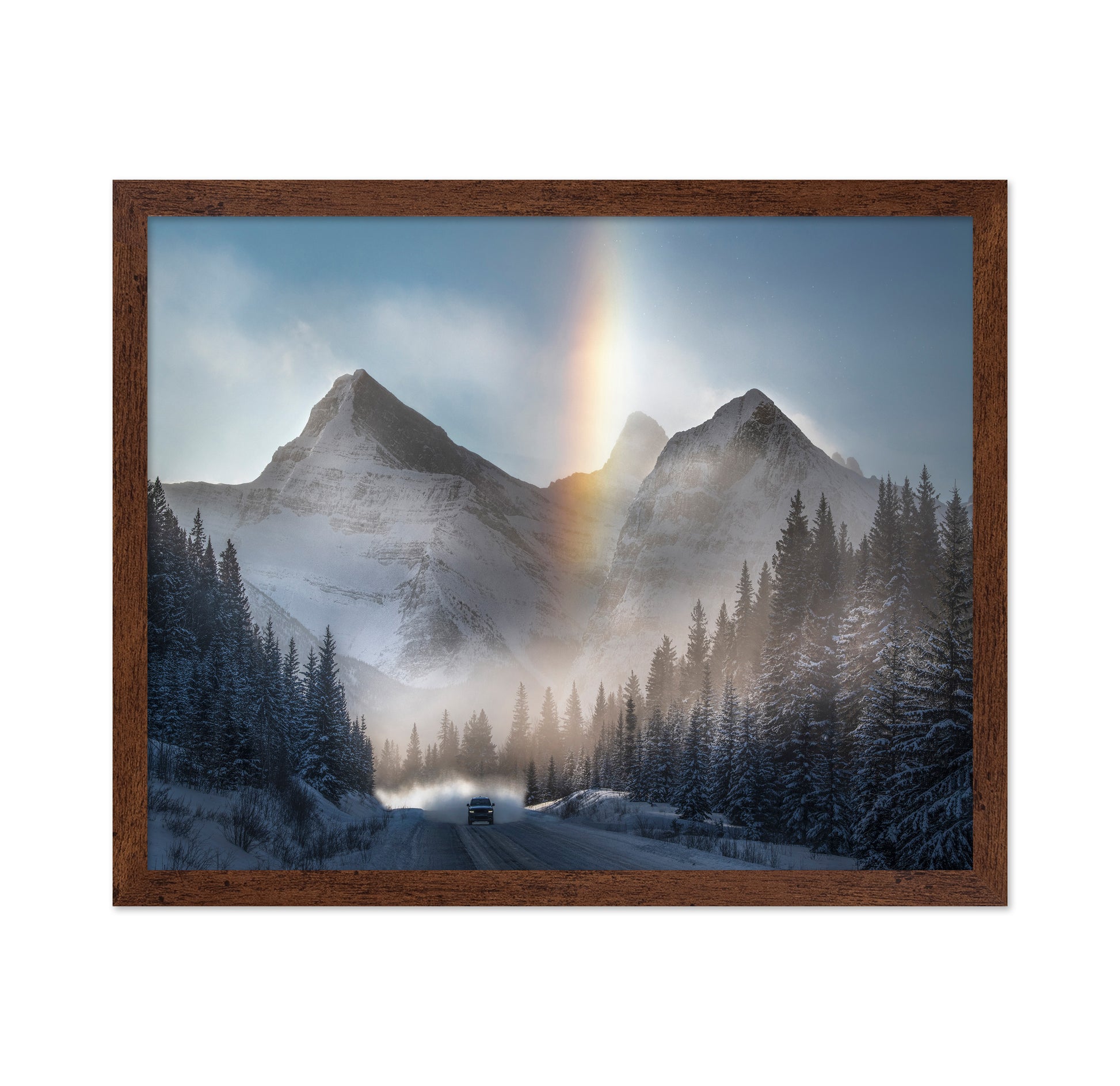 Riding Under Frozen Rainbow