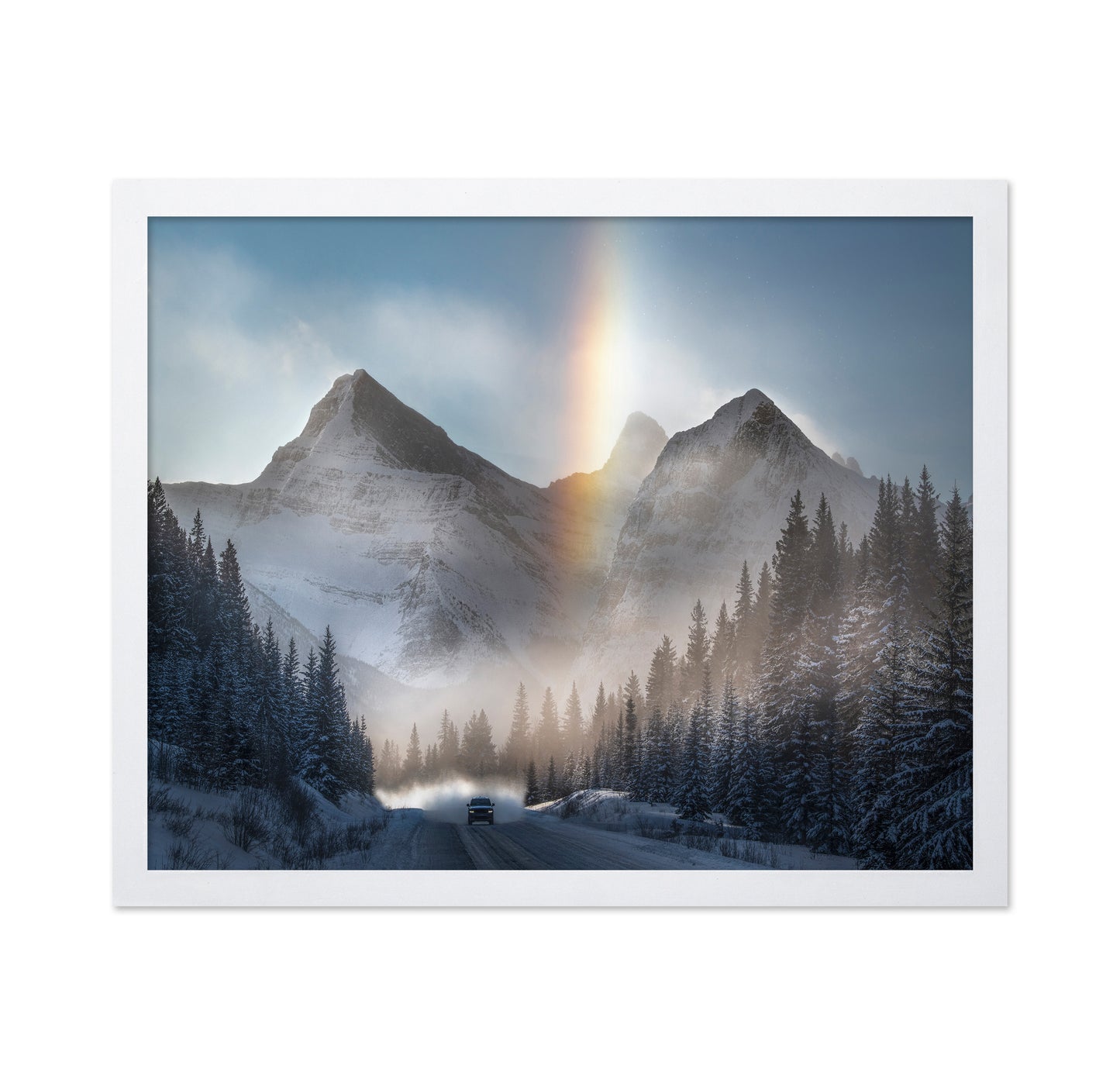 Riding Under Frozen Rainbow