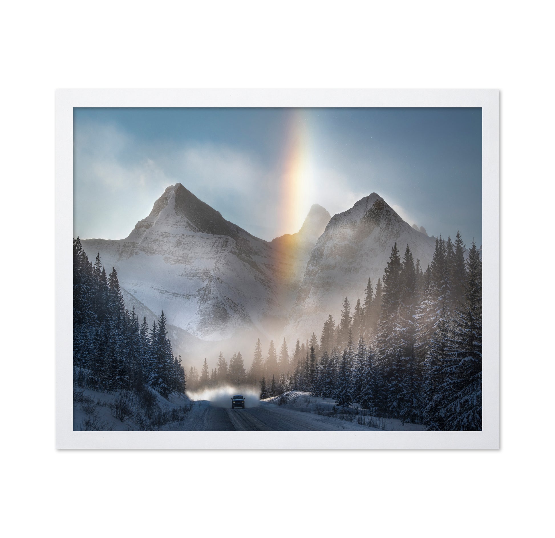 Riding Under Frozen Rainbow