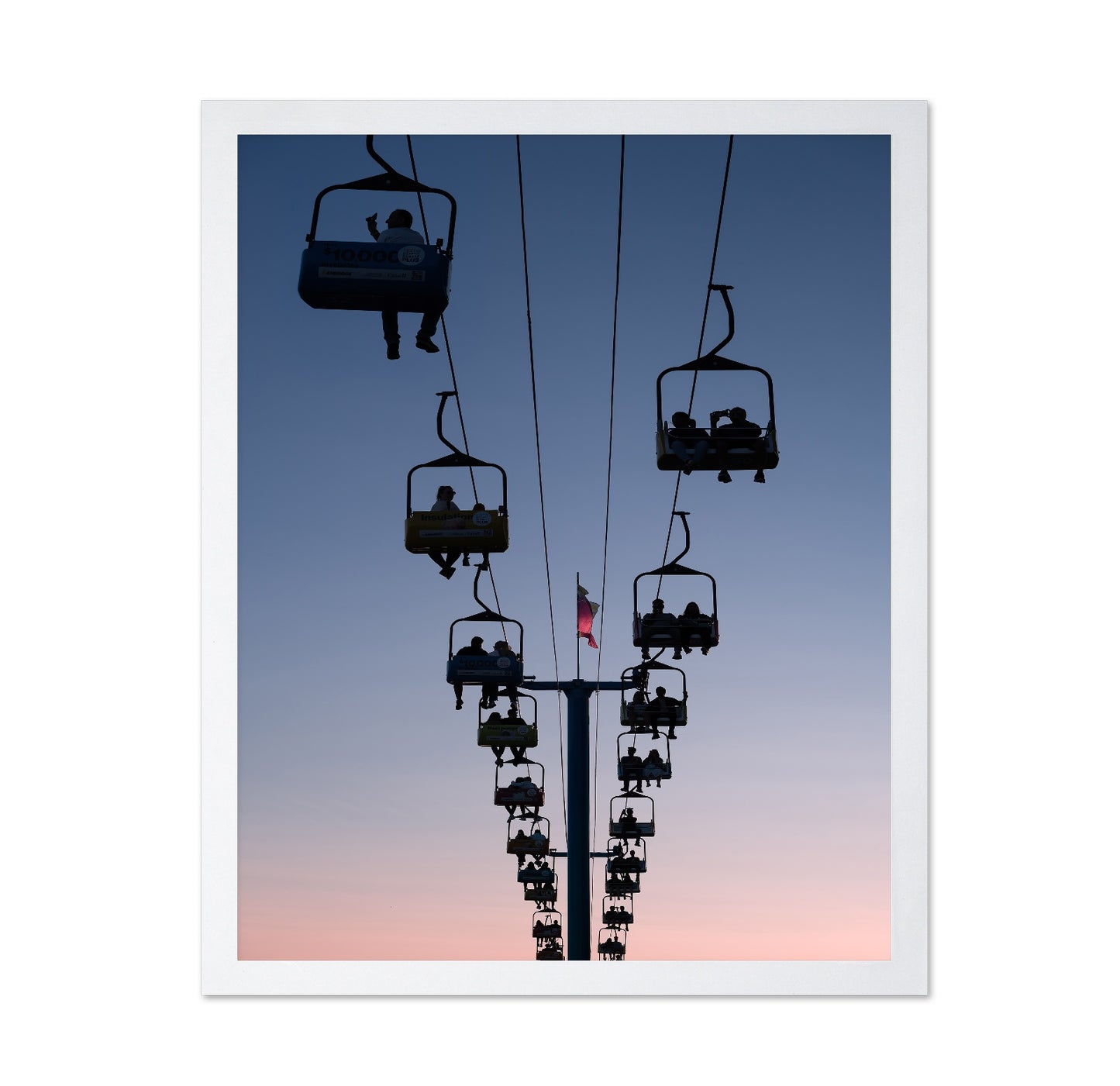 Cable Cars Toward the Dusk