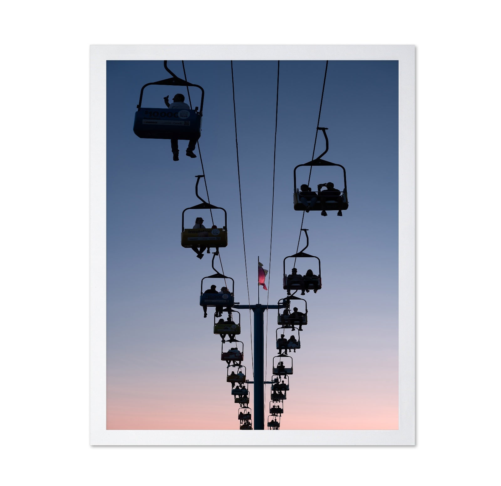 Cable Cars Toward the Dusk