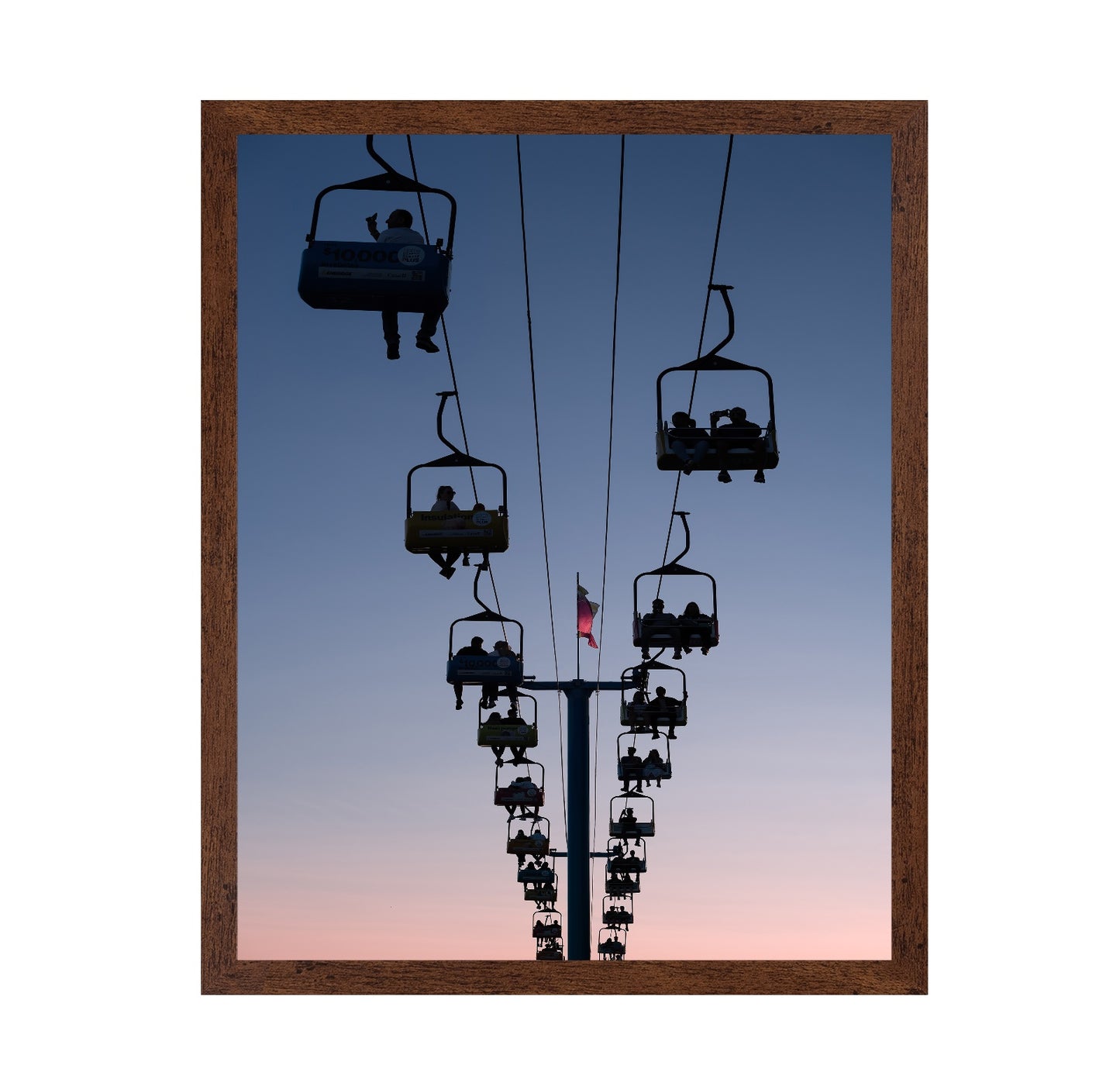 Cable Cars Toward the Dusk
