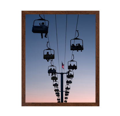 Cable Cars Toward the Dusk
