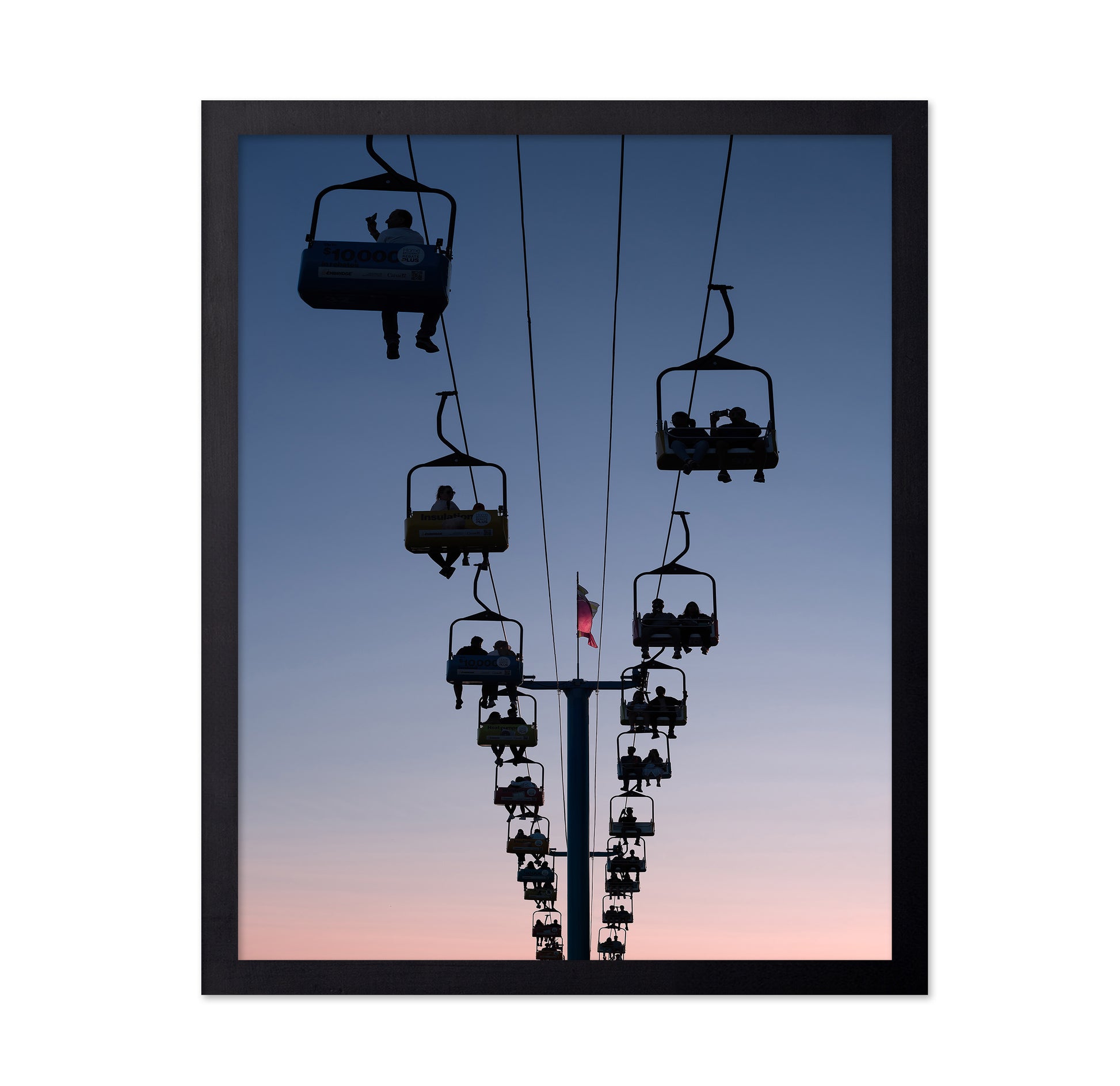Cable Cars Toward the Dusk