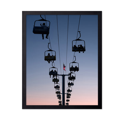 Cable Cars Toward the Dusk