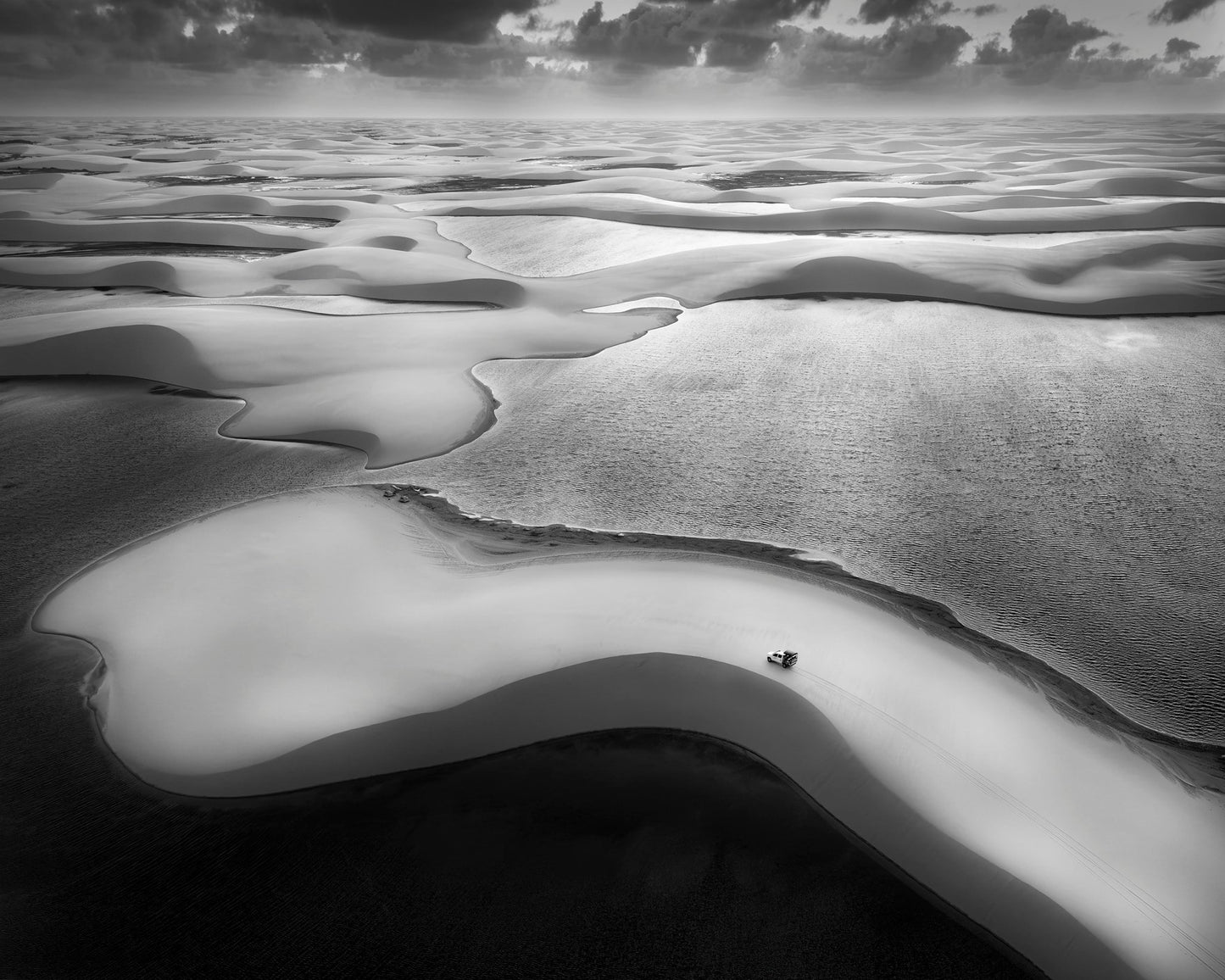 Aerial Desert Landscape