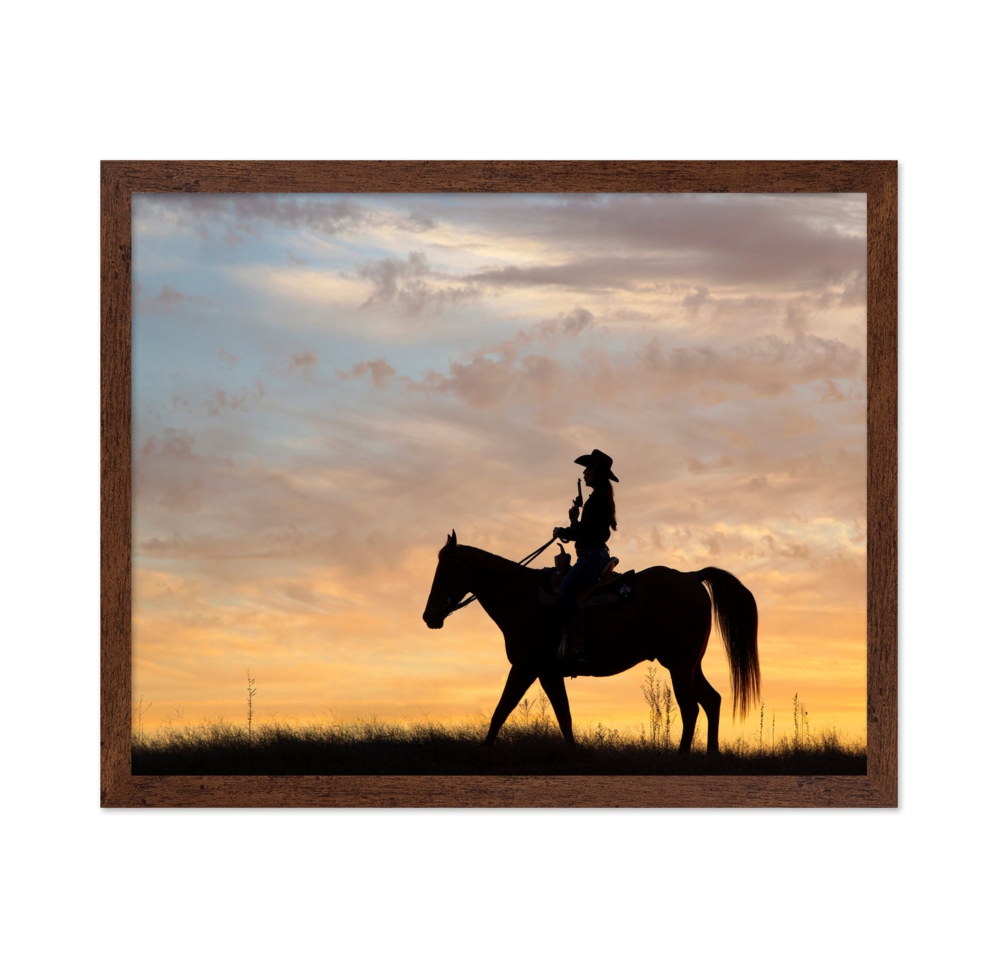Cowgirl Fun With Silhouette