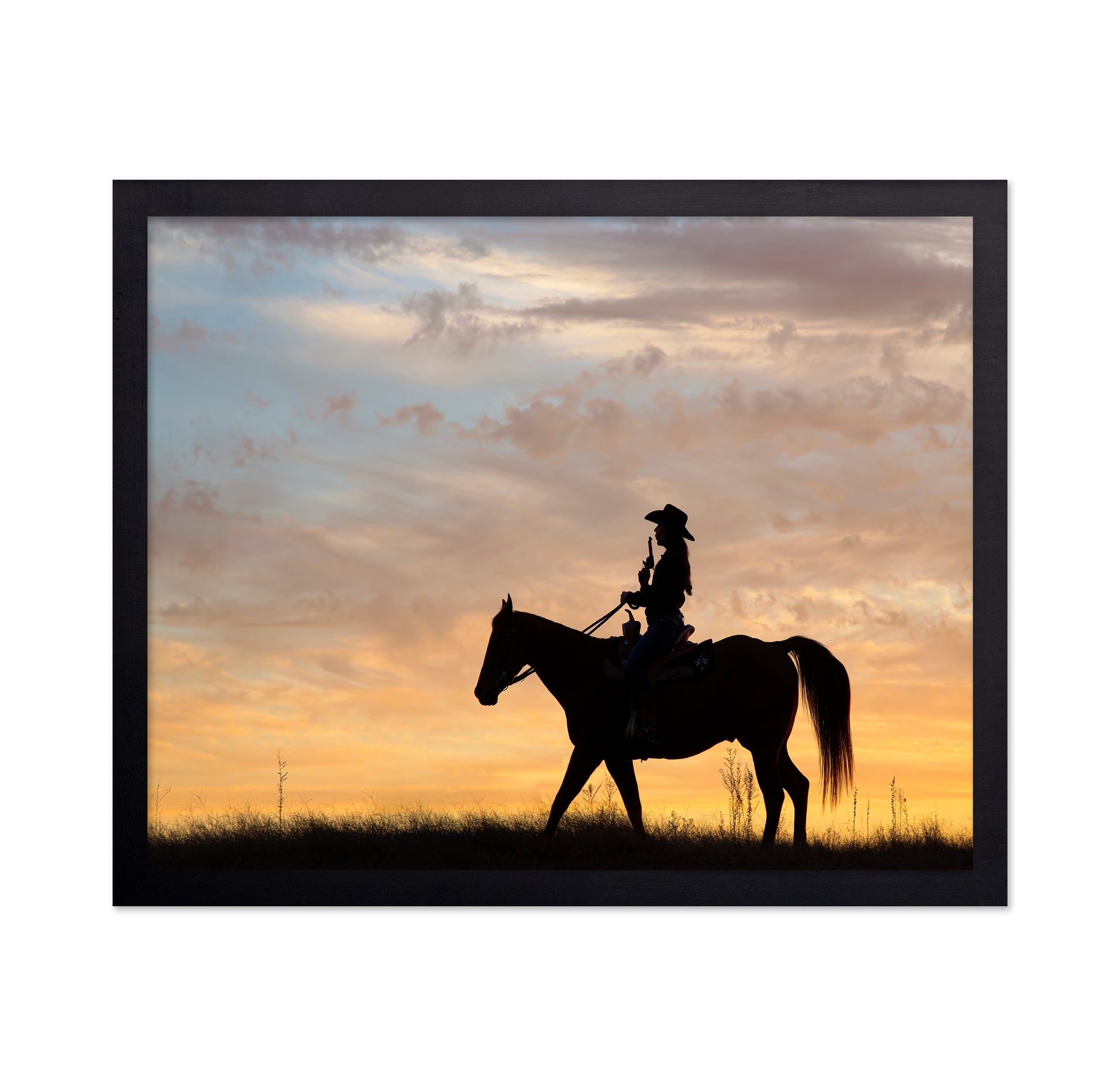 Cowgirl Fun With Silhouette