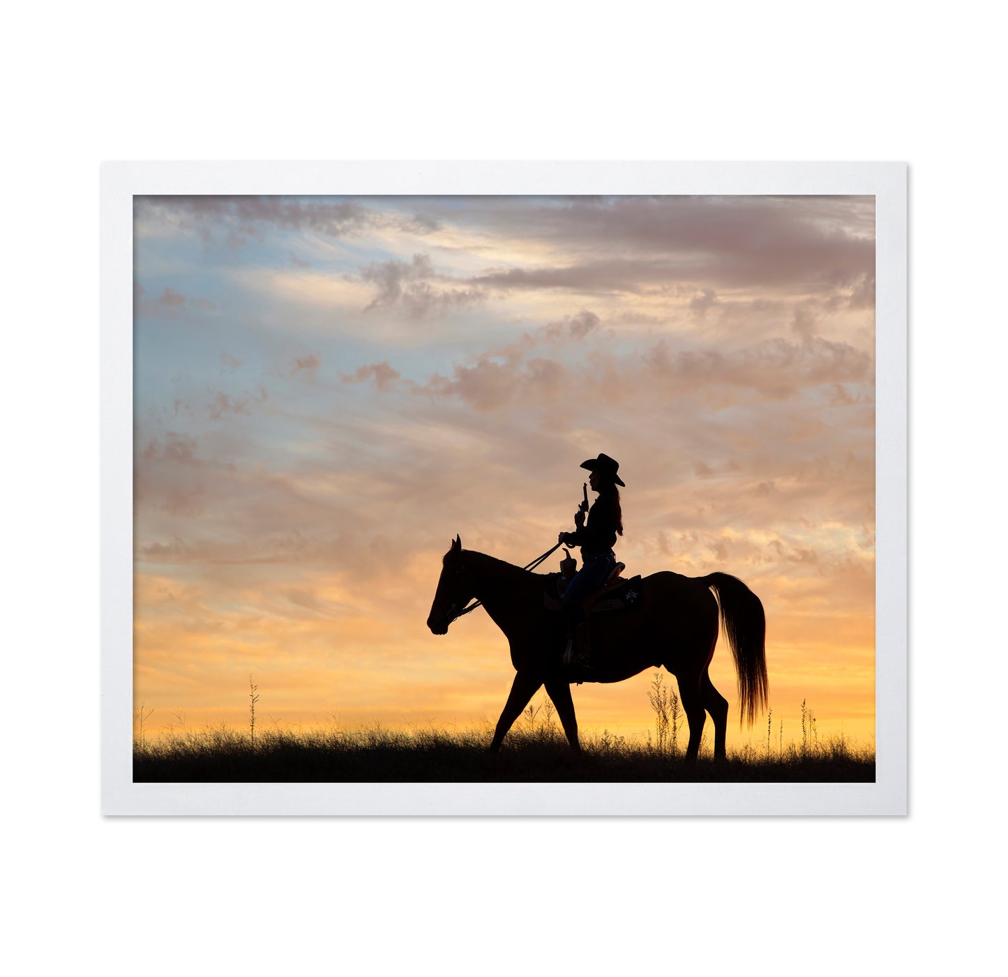 Cowgirl Fun With Silhouette