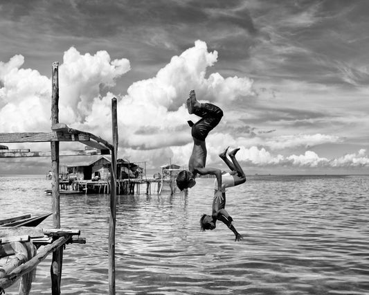 Siblings Somersaulting in Borneo
