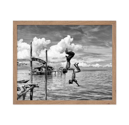 Siblings Somersaulting in Borneo