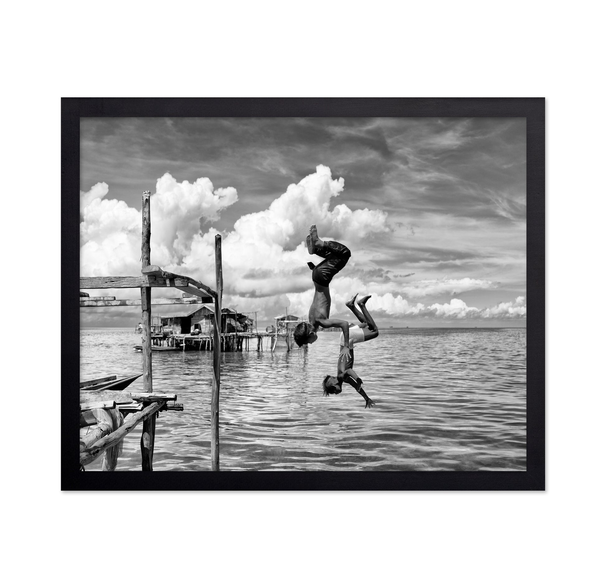 Siblings Somersaulting in Borneo