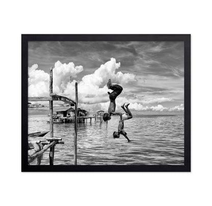 Siblings Somersaulting in Borneo
