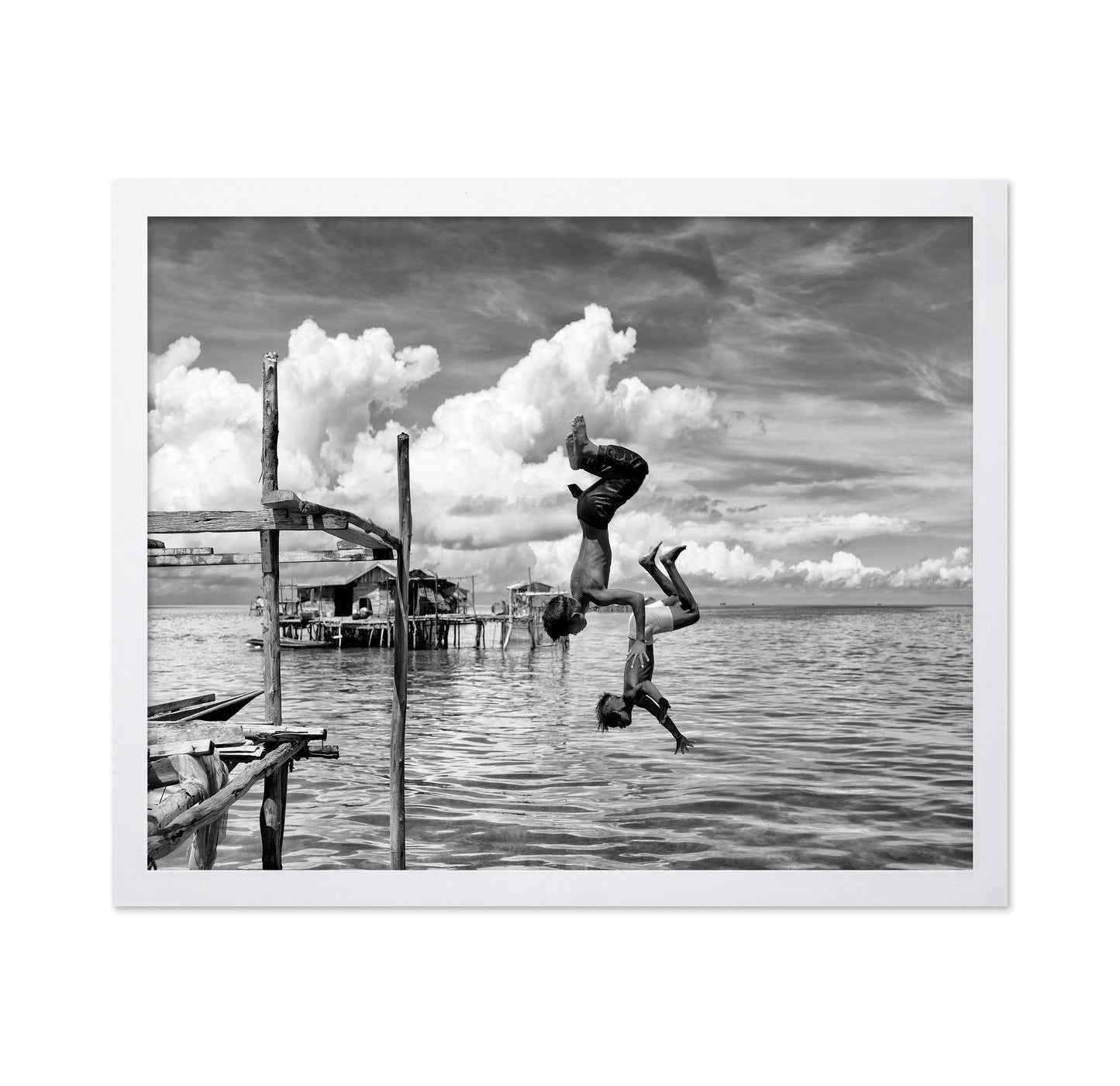 Siblings Somersaulting in Borneo