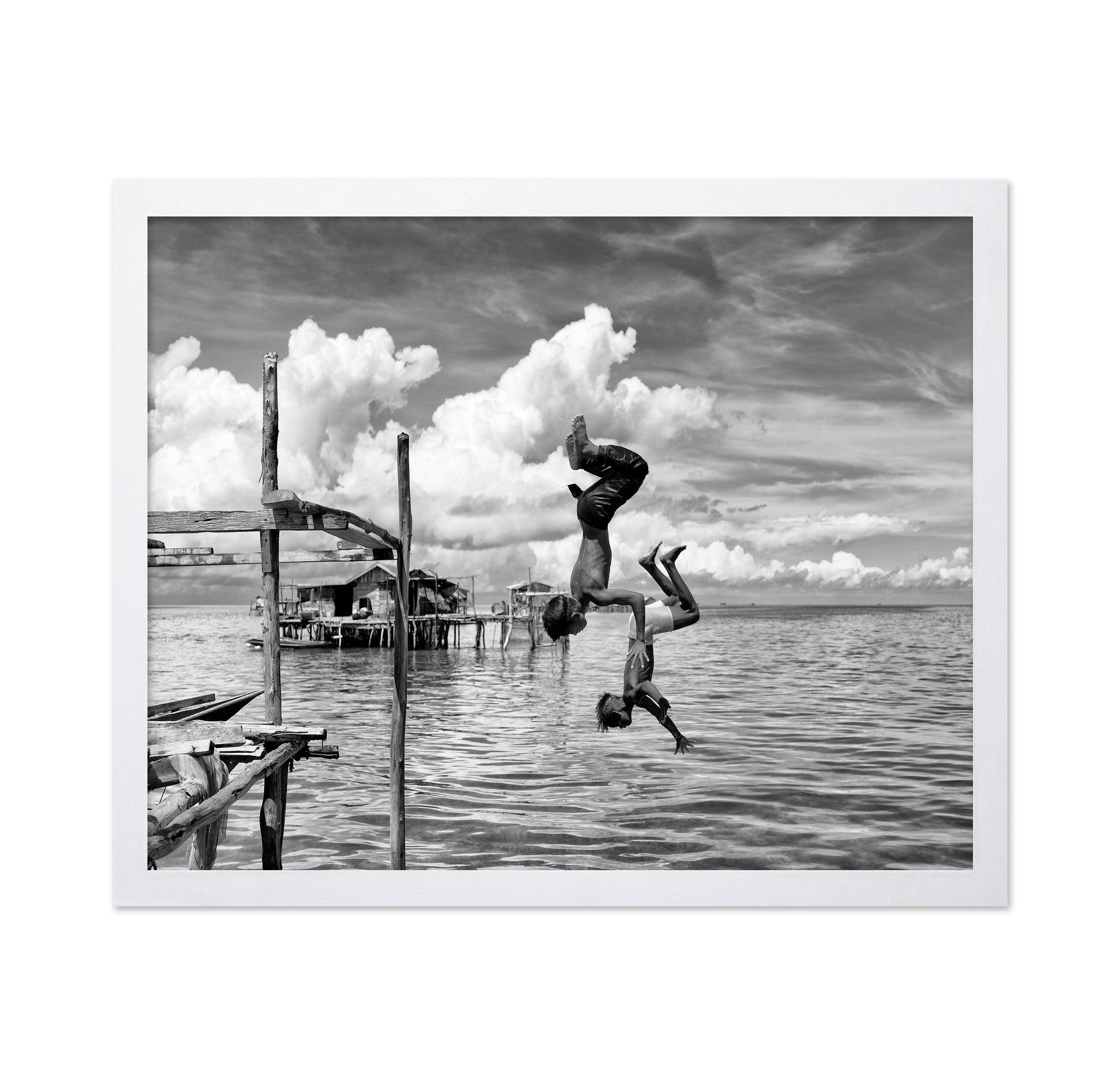 Siblings Somersaulting in Borneo