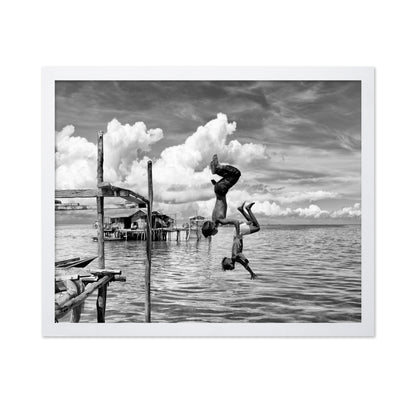 Siblings Somersaulting in Borneo