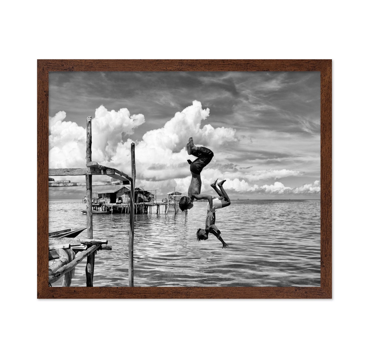 Siblings Somersaulting in Borneo