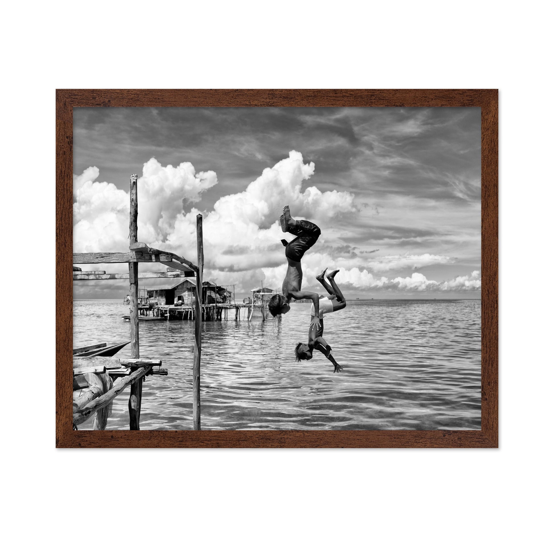 Siblings Somersaulting in Borneo