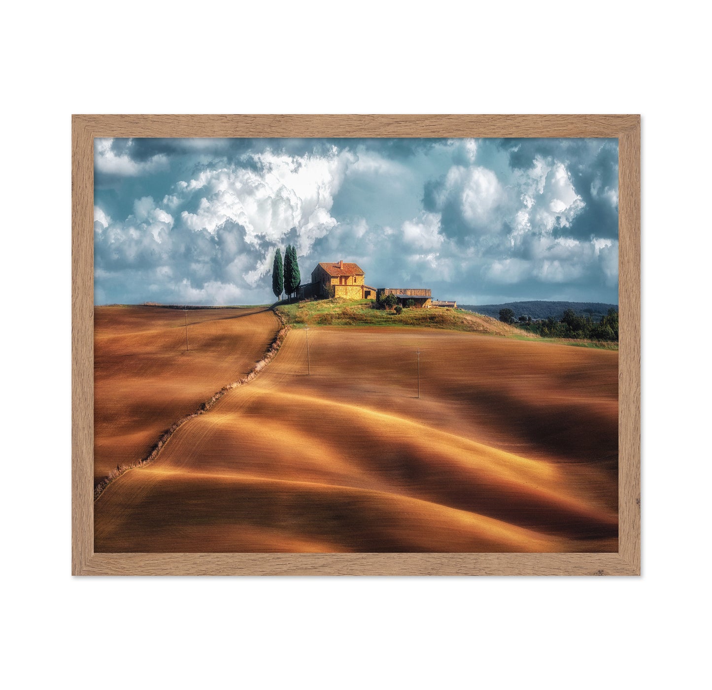 House on the Rolling Fields of Tuscany
